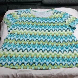 Catherines Women's Short Sleeves Top Size 3X